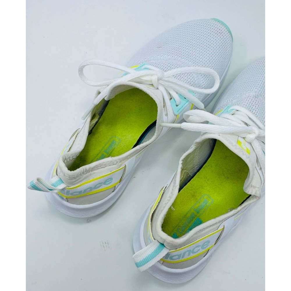 New Balance NB Nergize Sport Snearkers WNRGSM1 Womens Size 7.5 White Aqua Neon - Picture 11 of 11